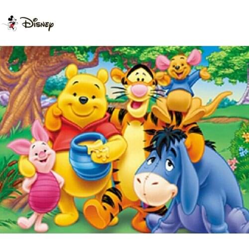 Disney Art 5D Diy Diamond Painting "Cartoon winnie pooh" Diamond Pictures Cross Stitch 3D Rhinestone Embroidery Decor A30289