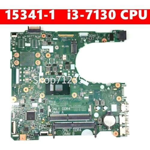 CN 07D5J9 15341-1 i3-7130 CPU Mainboard For Dell INSPIRON 15 3567 3467 CN-7D5J9 Laptop Motherboard 100%Tested Working Well