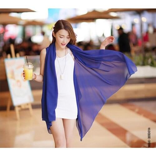 Multifunctional variety Magic Hijab Scarf Shawl drive button Chiffon sun beach towel blouse Scarves Cover-Up Free shipping
