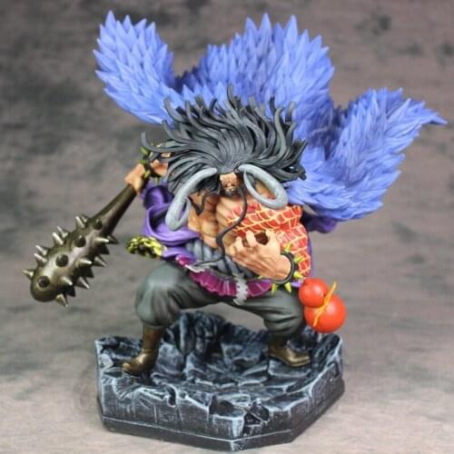 Cartoon Anime One Piece Four Emperors Pirates Kaido Battle Ver. PVC Action Figure Statue Collectible Model Big Size Toys Doll