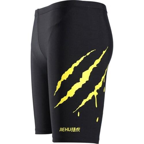 Men Multi Print Swimwear Elastic Swimming Trunks Beach Swim Knee High Shorts Surfing Summer Swimsuit Boxer Shorts 4XL Plus Size