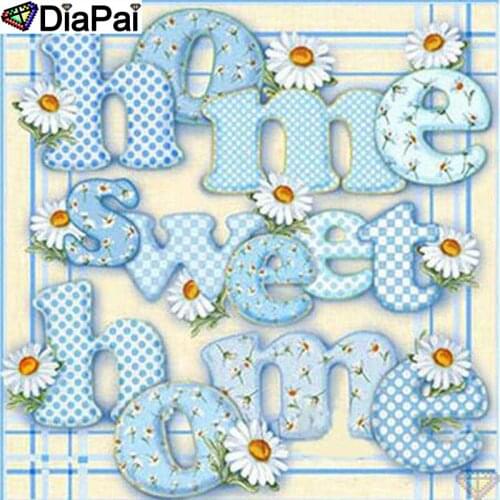 DiaPai 5D DIY Diamond Painting 100% Full Square/Round Drill "Flower text" Diamond Embroidery Cross Stitch 3D Decor A22122