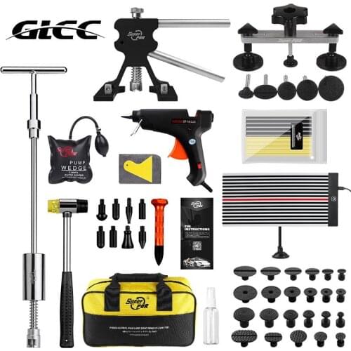 GLCC Kit PDR Tools Paintless Dent Repair Slide Hammer Bridge Puller Dent Lifter Kit Removal Dent For Car Hand Tool Herramientas