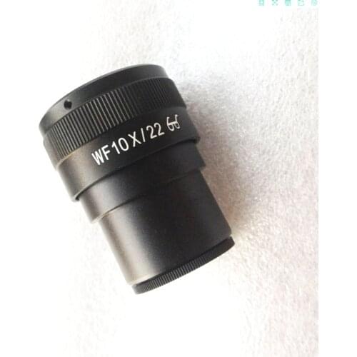 One Pc WF10X/22 Diopter-adjustable w/ Reticle High Eye-point Eyepieces For Microscope