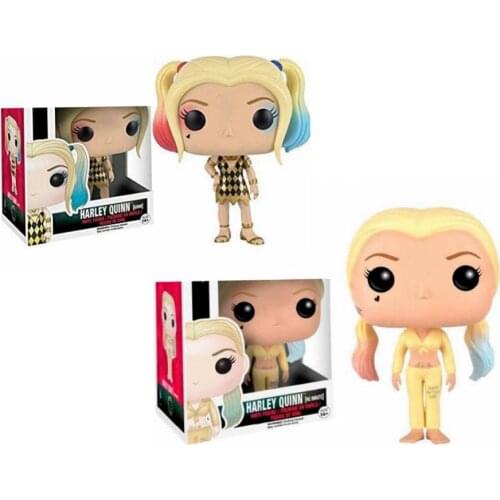 Suicide squad Harlequin in Yellow 05# dress 108# Original Vinyl Dolls Figure pop Model Toys for Children Gift