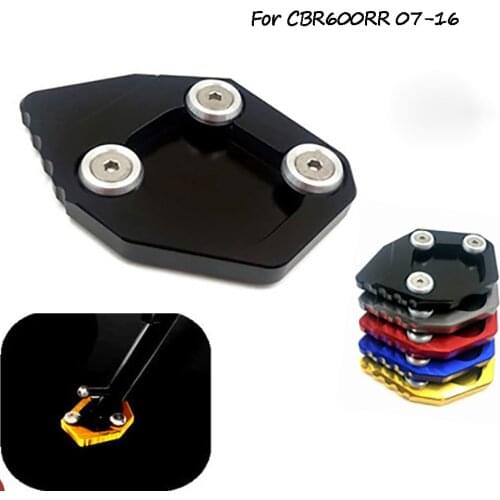 For Honda CBR600RR CBR600 RR F5 2007-2016 Motorcycle Kickstand Foot Side Stand Extension Enlarge Pad Support Plate