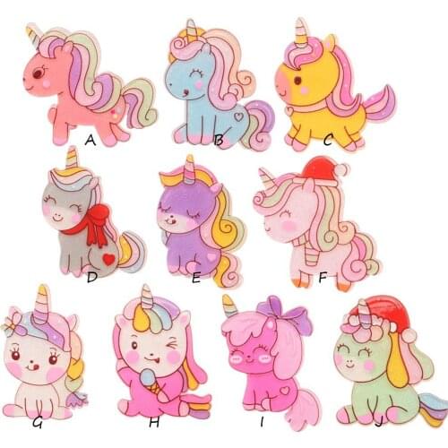 200PCS Kawaii Accessories Fashion Unicorn Accessories for Girls Headwrap Making Hair bows Center Crafts DIY Barrettes Supplies