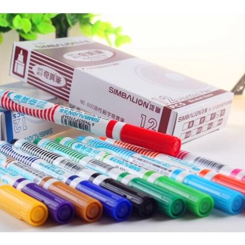 Simbalion Marks quick drying oily pen singular student office special painting pen strokes