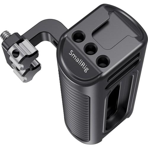 SmallRig DSLR Camera Hand Grip Aluminum Universal Side Handle W/ Mounting holes & cold shoe fr Microphone DIY Options 2425