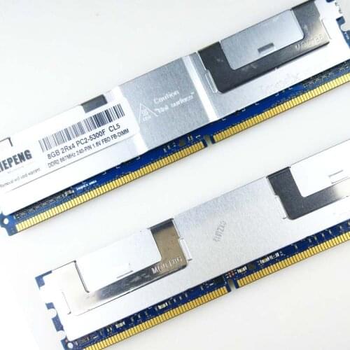 Server memory 8GB (2x 4GB) DDR2 ECC FBD 16GB 667MHz FB-DIMM 4GB 2Rx4 PC2-5300F Fully Buffered DIMM 240pin 5300 RAM