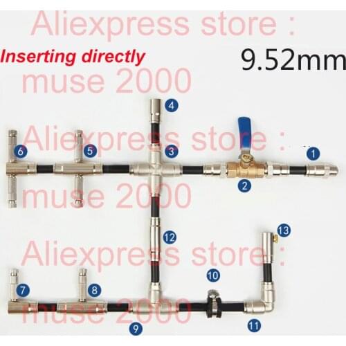 Quick fitting inserting tube joint Elbow nozzle base tee high pressure mist fog spray nozzle artificial fog sprayer atomizing