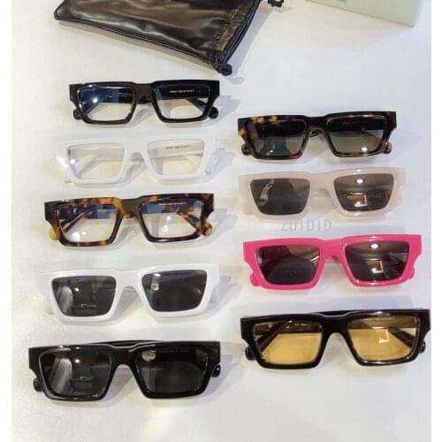 Rectangle Rose Red Steampunk Acetate Sunglasses Women Men Unisex Small Square Frame Eye Cat Solar Protection Shapes 2021 Luxury