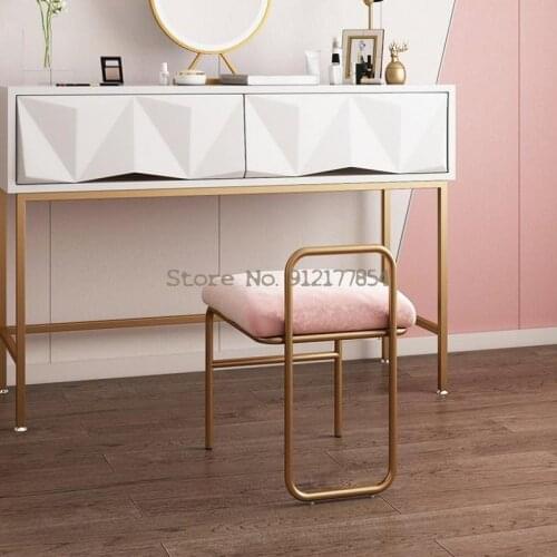 Modern minimalist dressing table chair makeup chair Nordic dressing stool makeup stool bedroom net red ins small stool