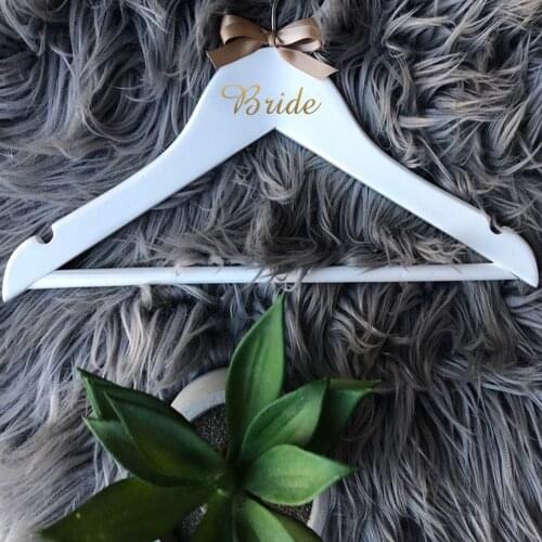 Bride/Groom 2cm Height Vinyl Sticker For Wood Bridal Hanger Wedding Party Decals Wedding Hanger