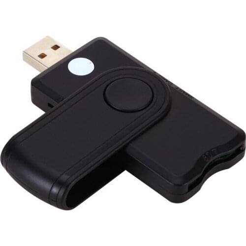 USB 2.0 Smart Card Reader Micro SD/TF Memory ID Bank EMV Electronic DNIE Dni Citizen Sim Cloner Connector Adapter