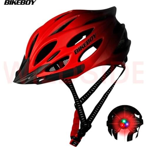 Bikeboy MTB Bicycle Helmet Ultralight Racing Cycling Helmet Men Women Road Bike Mountain Bike Helmet With taillight