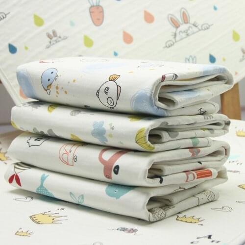 Waterproof Reusable Baby Changing Pad Newborn Baby Nappy Mat Travel Sheet Changing Mat Flodable Baby Diaper Pads 50*70CM