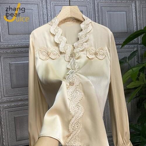 Zhang Pear Juice Button Down Blouses