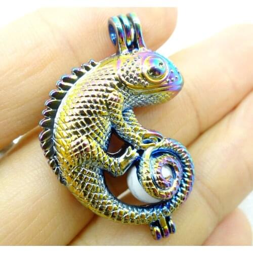 Woman Natural Stone aventurine Quartz Crystal Unakite Lucky bead Titanium lizard Pendant for Diy Jewelry Making necklace 1PC