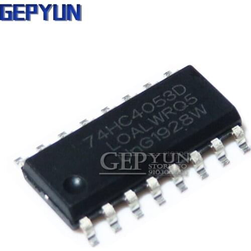 10PCS 74HC4053D 74HC4053 SOP16 SOP SN74HC4053DR SMD Gepyun
