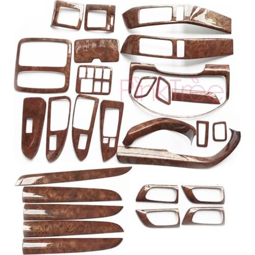 Wood Color Air Vent Dashboard Trim Door Trim Interior Car Accessories For Toyota Land Cruiser 120 Prado FJ120 2003-2009