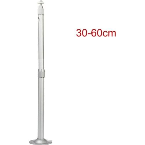 30-60cm Aluminum Ceiling Mount Bracket Adjustable CCTV Silver Camera Stand