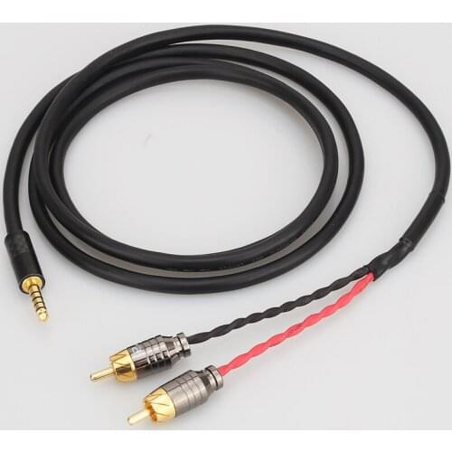 Audiocrast A53 4.4mm to 2 RCA Balance Replacement Auido Upgrade Cable Cord Sound Cable