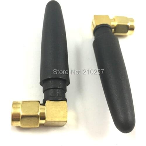 Free Shipping 10pcs 2dbi Antenna 315MHz RP-Sma Male Connector Aerial Right Angel Style