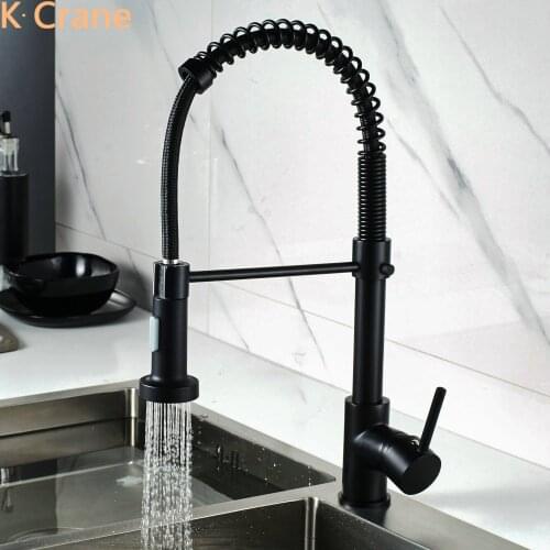 Flexible Spring Faucet Kitchen Sink Pull Out Tap Hot Cold Water Mixer Crane Deck Mount 360 Degree Swivel Grifo Modern Torneira
