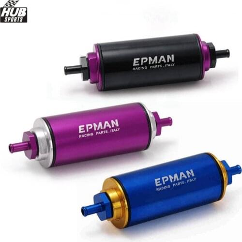 Racing High Flow Washable Fuel Filter AN6/AN8/AN10/8.6MM With Stainless Steel SS Element For 96-00 Honda Civic Ek Jdm HU-OF