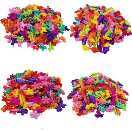 50Pcs 2020 New Cute Mixed Color Butterfly Mini Hairpins Hair Claws hair clip For Baby Girls Daily Wear Hair Styling Accessories