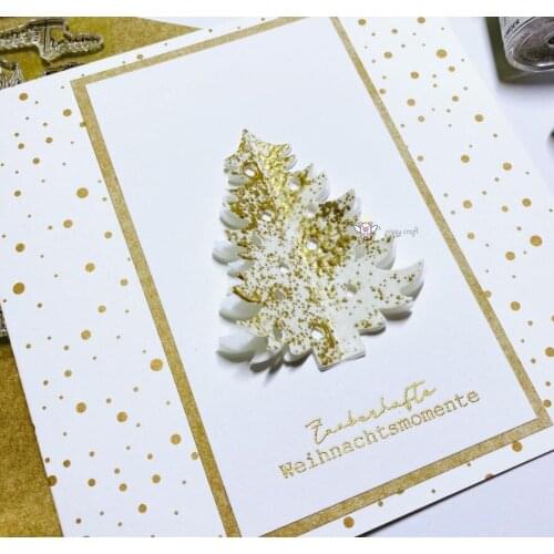 Mmao Crafts Metal Steel Cutting Dies New Christmas tree decoratio Stencil For DIY Scrapbooking Paper/photo Cards Embossing Dies