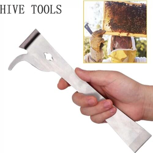 Bee Tools Stainless Steel Thumb Type Multifunction Bee Honey Knife Bee Hive Scraper Beekeeping Bee Scraper Cut