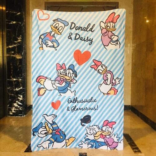 Disney Donald Duck Fashion Anime Figures Cartoon Product Cosplay Accessories Blanket Household Gift New