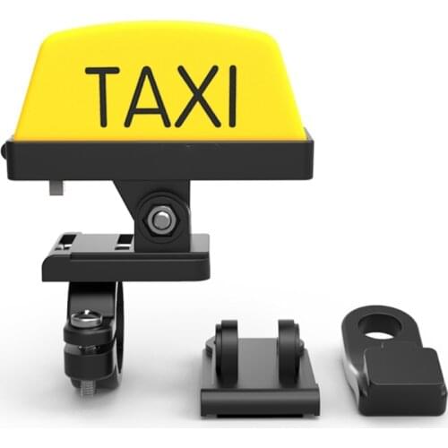 Motorcycle Decoration Modified Light Adjustable Handle Helmet Light USB Rechargable Warning Taxi Box Sign LED Lamp