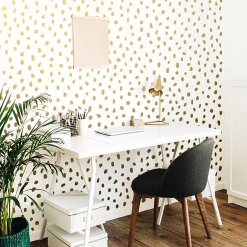 Set Of 132 Scandinavian Polka Dot Wall Sticker Baby Nursery Kids Room Hand Painted Nordic Polka Dots Wall Decal Classroom
