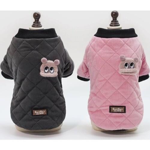 New Plaid Dog Cat Coat Hoodie Pet Puppy Jacket Winter Warm Outfit Clothes Apparel 5 sizes 2 Colours