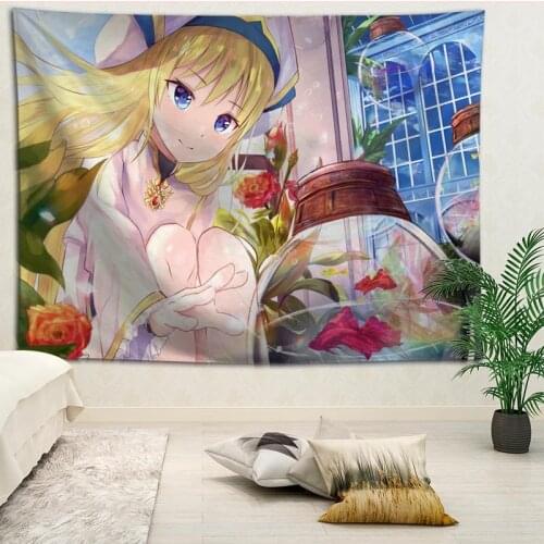 New arrival custom Goblin Slayer printing tapestry More Size home living room bedroom decorative wall blanket