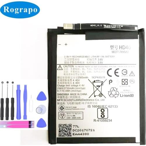 New 2730mAh HD40 SNN5987A Battery for Motorola Moto Z Force 2nd Moto Z Force 2nd gen Moto Z2 Force XT1789 Mobile Phone Batteries