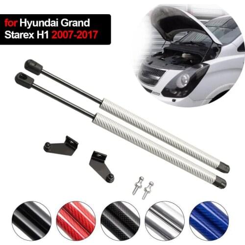 For Hyundai Grand Starex H1 2007-2017 Front Hood Bonnet Carbon Fiber Modify Gas Struts Shock Damper Lift Supports Absorber