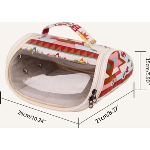 Bird Carrier Parrot Hamster Travel Bag Breathable Cockatiel Conure Outgoing Bag Chinchilla Ferret Carrying Bag