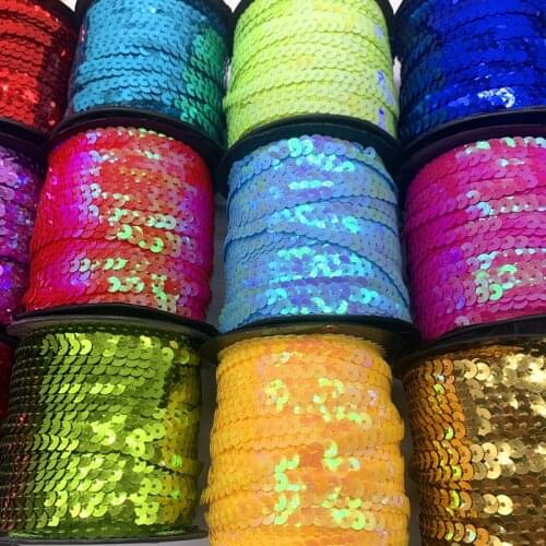 6mm 5Yards Sequin Flat Round Loose Sequins Crafts Paillette Sewing Clothes Decoration DIY Accessory Lentejuelas Para Coser