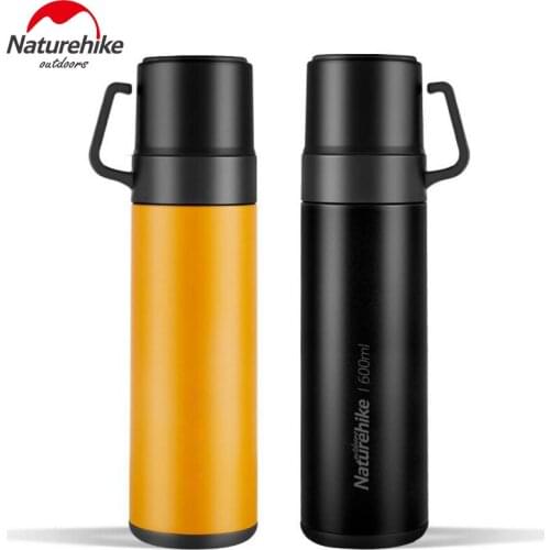 Naturehike New 600ml Drink Outdoor Camping Sports Portable Kettle 304 Stainless Steel Vacuum Bottle Water Container C Thermos