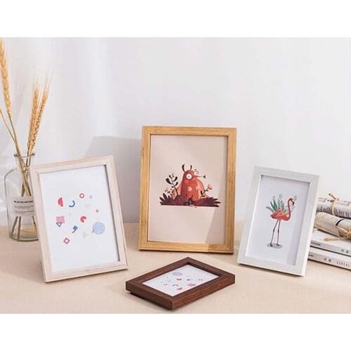 Nordic Simple Wooden Frame A4 A3 Black White Color Picture Photo Frames for Wall picture frames wall photo frame home decor