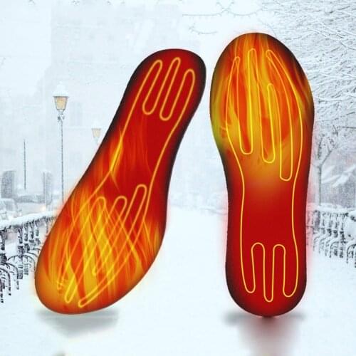 USB Heated Shoe Insoles Feet Warm Sock Pad Mat Electrically Heating Insoles Washable Warm Thermal Insoles Unisex