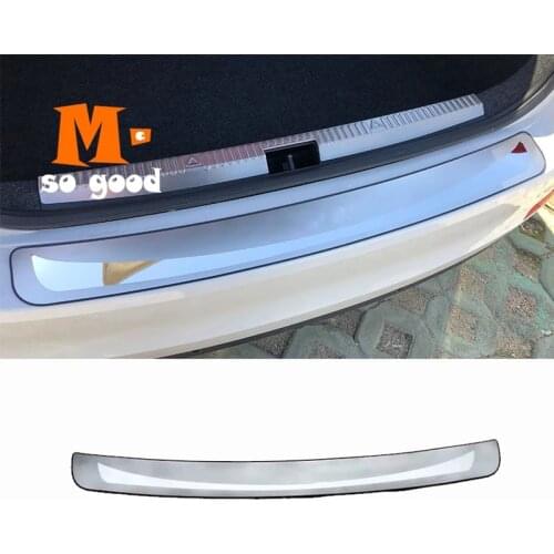 1pcs Stainless Steel Ultra thin back rear trunk Sill Scuff Plate Protection pedal Cover Trim For Skoda Octavia A7 2014 2015 2016