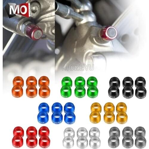 Motorcycle Universal Billet Bleed Valve Cover Kit For Piaggio X Evo 125 250 Euro 3 X10 X9 Evolution X8 125 200 250 400 500