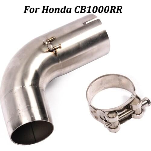 For CB1000RR 2009-2016 Motorcycle Exhaust Muffler Middle Connection Link Tube Pipe Slip on
