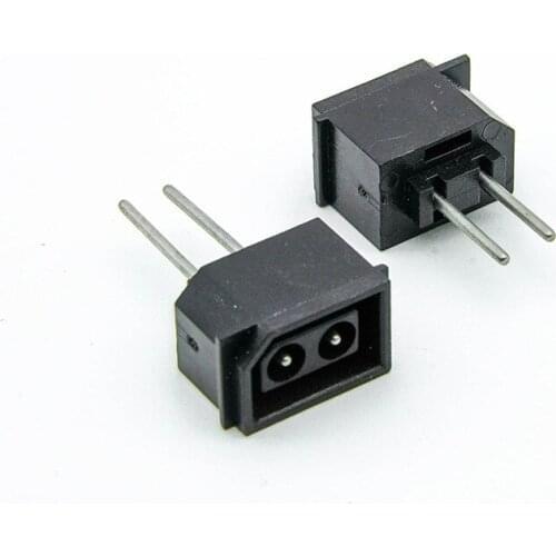 100pcs Jack connector interface 180 degrees female plug For WII 2P game console power replacement part