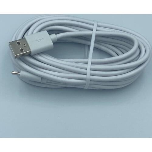 150pcs Black/White 5M Micro USB Charging Data Cable Cord Wire Line Adapter